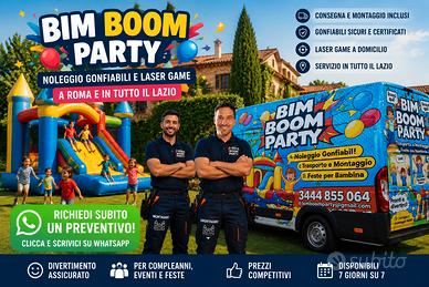 BIM BOOM PARTY - Noleggio Gonfiabili e Laser Game