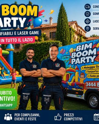 BIM BOOM PARTY - Noleggio Gonfiabili e Laser Game