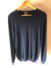 OBJ lanificio cerruti maglione slim fit lana merin