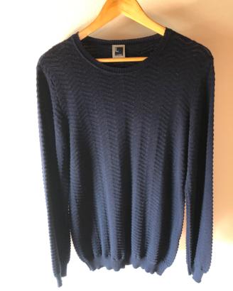 OBJ lanificio cerruti maglione slim fit lana merin