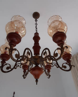 Lampadario vintage +2 lampade PREZZO TRATTABILE