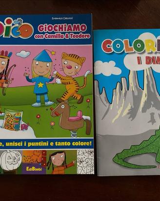 Libri giochi e colori