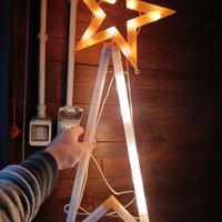 Luminarie stella cometa luci natale vintage