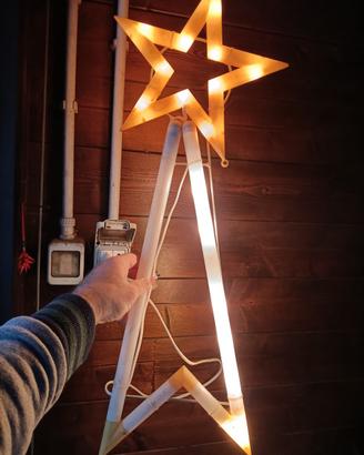 Luminarie stella cometa luci natale vintage