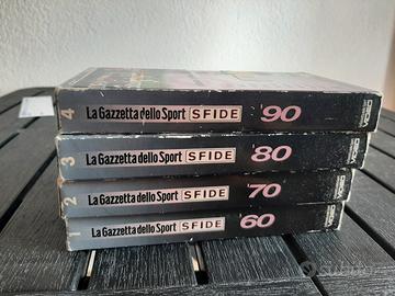 Sfide anni 60-70 -80 -90 4vhs gazzetta dello sport