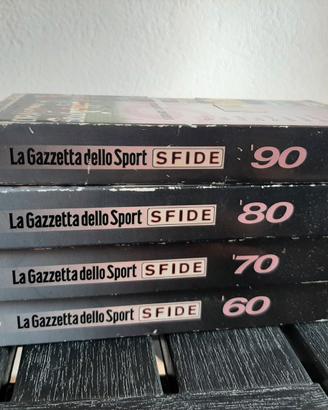 Sfide anni 60-70 -80 -90 4vhs gazzetta dello sport