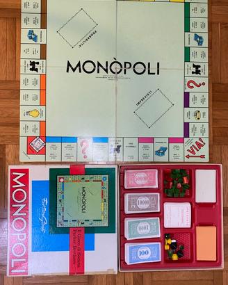 Monopoli Vintage con soldi in lire anni '80