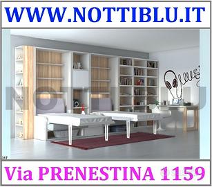 Letto a Scomparsa Gemellare SE317 Via PRENESTINA