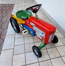 trattore a pedali vintage anni 70 Aps Polistil 