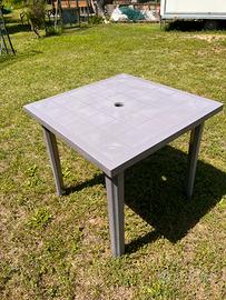 2 Tavoli da giardino in plastica