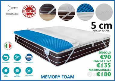 Topper Correttore in Memory Foam 5 cm