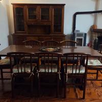 mobile + tavolo 8 posti massello