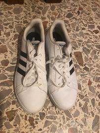 Adidas White And Black Stripes
