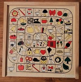 10 giochi in 1.Scatola compatta in legno 