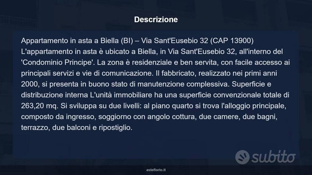 Appartamento – Biella, Vernato - Altro