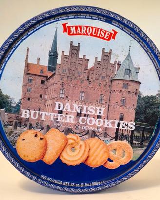 Scatola latta biscotti danesi Marquise