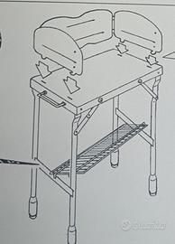 Mobiletto portafornello da campeggio