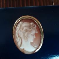 Spille/ Ciondolo cammei e oro