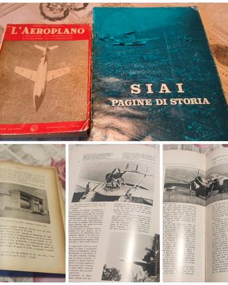 2 Libri Aviazione SIAI - Nozioni Aeroplano