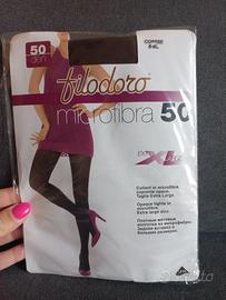2Collant filodoro microfibra 50 denari, 5 xl coffe