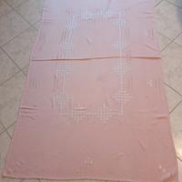 Tovaglia da corredo rosa confetto delicatissima 