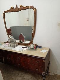 Camera da letto vintage anni 60con intarsio comple
