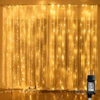 Luci decorativi 3 metri 600Led Tenda Luminosa