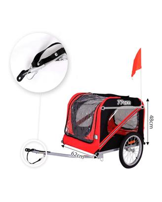 Rimorchio/Carrello per cani da bicicletta
