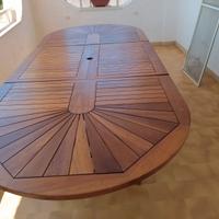 Tavolo in legno da esterno allungabile 