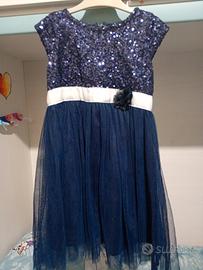 Vestito in tulle blu con paillettes Z