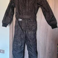 Tuta kart bambino OMP KS-4 nera taglia 150 cm