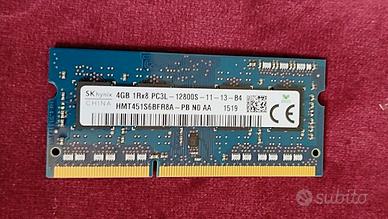 RAM SKhynix 4gb Ddr3l SODIMM 1600 MHz