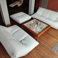 Divani Giovannetti - Mod. Papillon pelle bianca