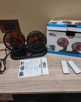 ventilatore doppio per auto 24v