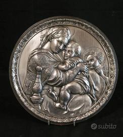 bassorilievo Madonna della seggiola Raffaello 