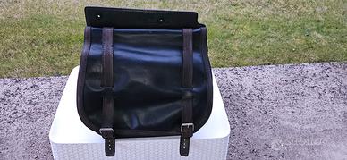 Borsa moto in cuoio