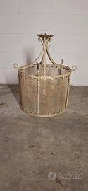 lampadario in ferro battuto
