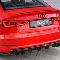 DIFFUSORE AUDI A3 SLine e S3 Sedan 8v restayling