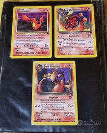 Lotto 3 carte pokemon Dark Charizard
