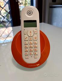 Telefono cordless Motorola C601O bianco/arancione