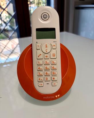 Telefono cordless Motorola C601O bianco/arancione