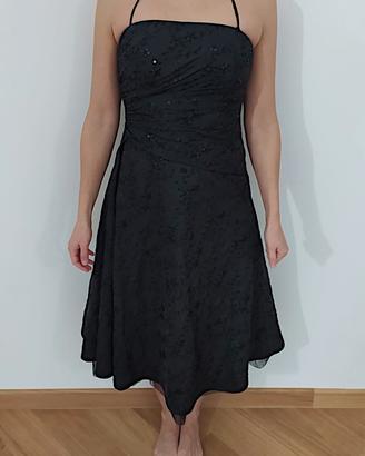 Vestito nero paillettes