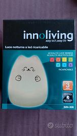 Lampada notturna a LED ricaricabile - gatto