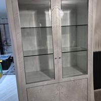 Cristalliera Bombata bianca e argento