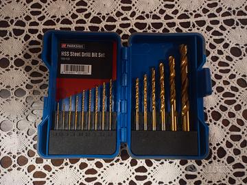 Set Punte Trapano Metallo Parkside HSS - NUOVO