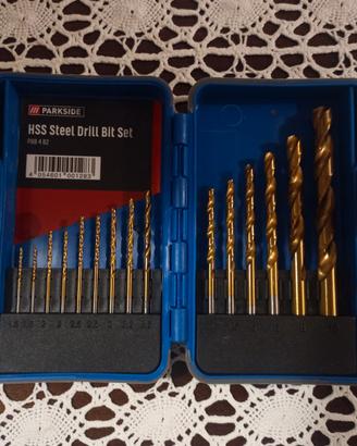 Set Punte Trapano Metallo Parkside HSS - NUOVO