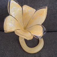 Fiore in vetro di Murano vintage anni 70