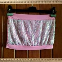 TOP DOPPIATO IN RETINA CON *PAILLETTES*