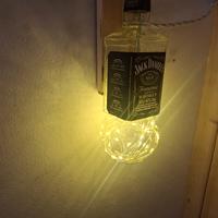 aplique luce muro bottiglia lampada wisky