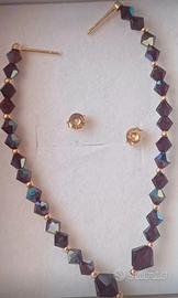 Orecchini oro Swarovski